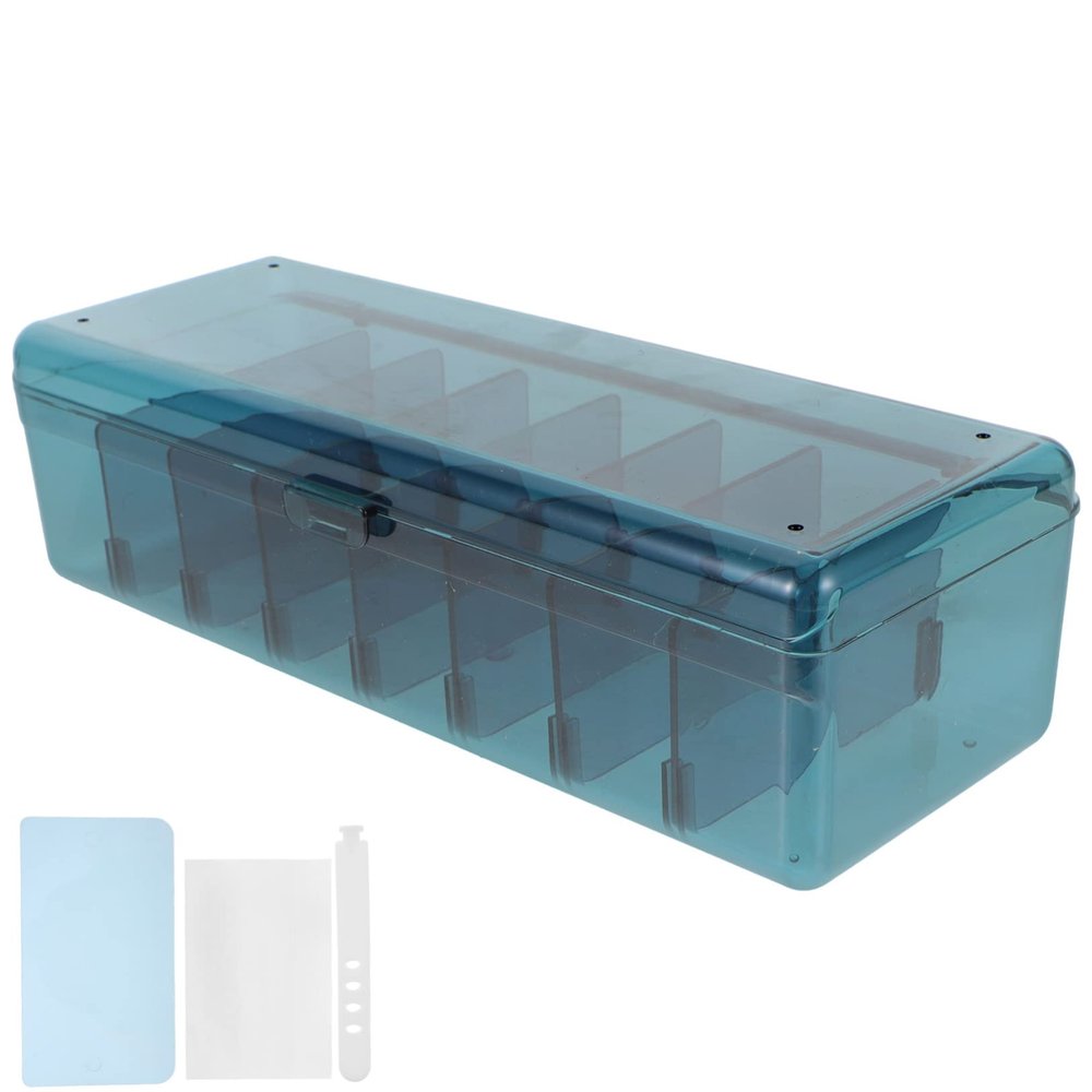 DOITOOL 1set Desktop Cord Organizer Box Lid Compartment Cable Storage Exterior for Easy Access Includes Cable Ties for Office and Home Use