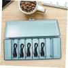 DOITOOL 1set Desktop Cord Organizer Box Lid Compartment Cable Storage Exterior for Easy Access Includes Cable Ties for Office and Home Use view 4