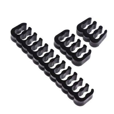 DOITOOL 24pcs Durable Cable Clamps for Pc Power Cords Motherboard Wire Management Clips Prevent Twisting for Clean Computer Case Cable Organization