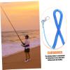 POPETPOP 8pcs Coiled Fishing Rod Protection Lanyards Steel Rope Accessories for Outdoor Fishing Suitable for Tackle and Tools Use Random Color view 3