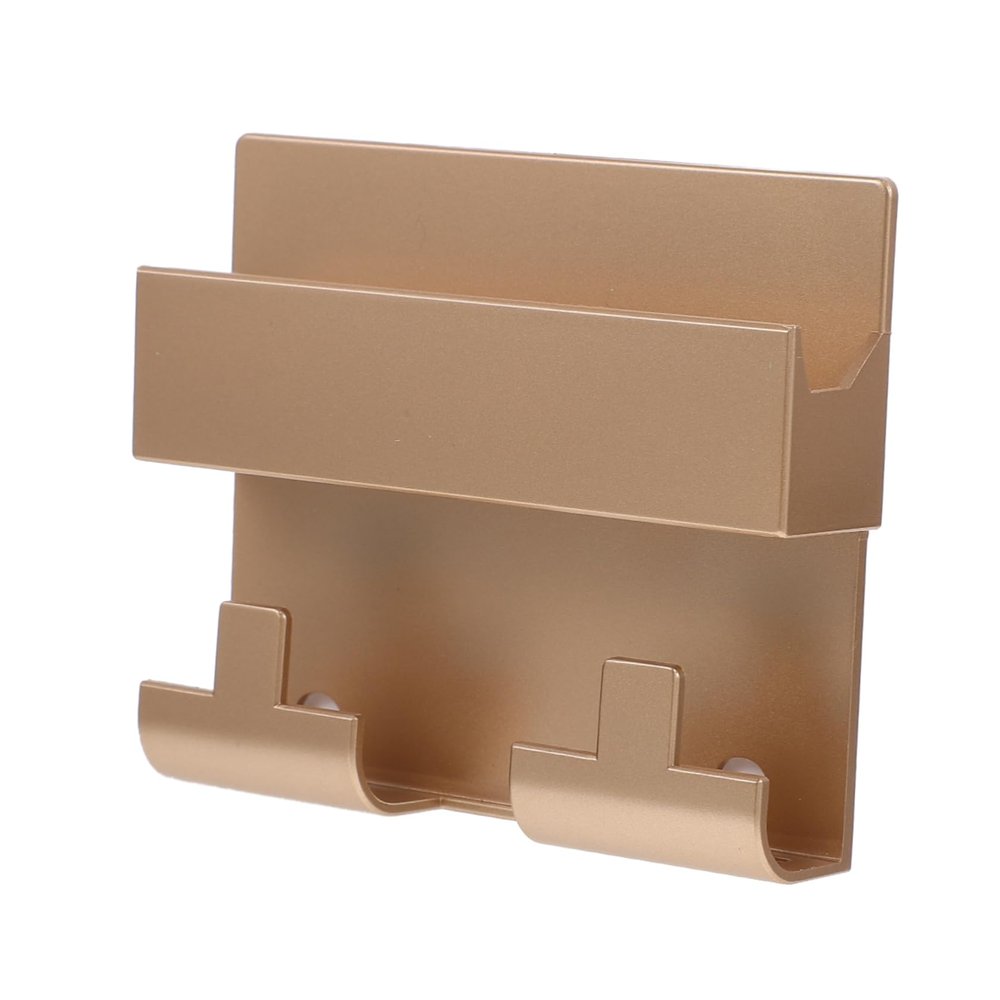 DOITOOL 1pc Wall-Mounted Cellphone Storage Rack Convenient Bathroom Organizer Adhesive Horizontal Vertical Switching Material Touch- Design for Easy Access to Your Mobile Phone