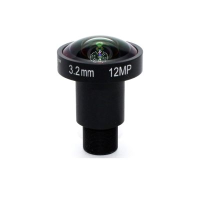 HD 4K Lens 3.2MM 12Megapixel M12 Lens Mount 1/1.7 Inch F2.0 CCTV Camera or Action Cameras, WANGZC001