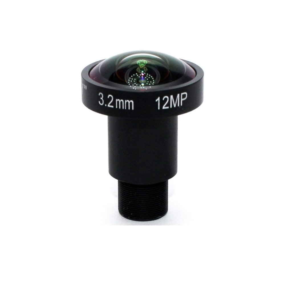 HD 4K Lens 3.2MM 12Megapixel M12 Lens Mount 1/1.7 Inch F2.0 CCTV Camera or Action Cameras, WANGZC001