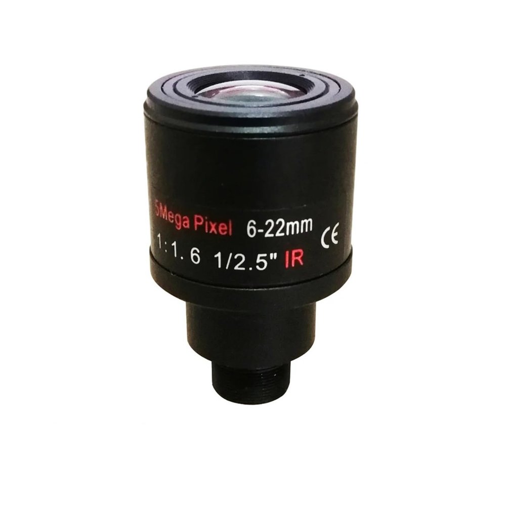 5.0Megapixel Varifocal 6-22mm CCTV Lens M12 Mount Aperture F1.6 Format 1/2.5"" for Surveillance Camera HD Cameras, WANGZC001