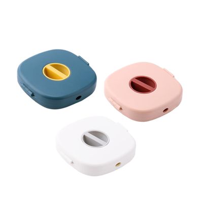 DOITOOL 3pcs Data Cable Organizer Box Rotatable Usb Cable Winder and Earphone Holder and Compact Lightweight for Home Office Travel Use