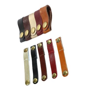 DOITOOL 10pcs Leather Cord Organizer Clips Cable Holder for Earphones Chargers Mixed Practical Winder for Tidy Cable Management