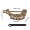Bronze Fish Shaped Padlock, Antique, Metal Material, Classic Design, Ideal for Drawers, Jewelry Boxes and Suitcases, Collectible Object, Nice Gift view 2