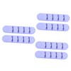 DOITOOL 6pcs Self Adhesive Cord Clips Silicone Cable Holder for Desk Organization for Power Cords and Headphones view 1