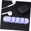 DOITOOL 6pcs Self Adhesive Cord Clips Silicone Cable Holder for Desk Organization for Power Cords and Headphones view 4