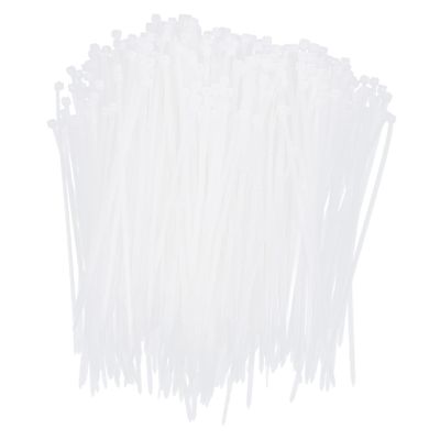 1000pcs Heavy Duty Nylon Cable Ties for Plant Desk Cable Organizing Fireproof Corrosion-resistant Sturdy