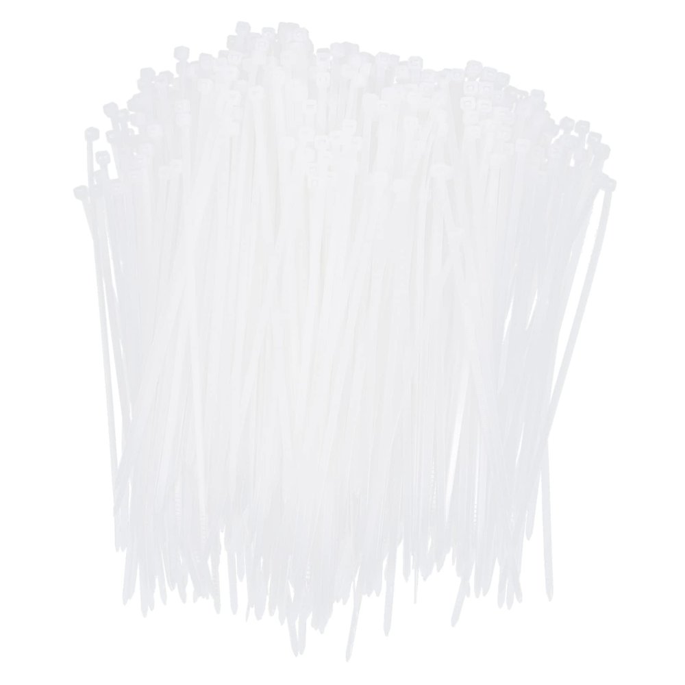 1000pcs Heavy Duty Nylon Cable Ties for Plant Desk Cable Organizing Fireproof Corrosion-resistant Sturdy