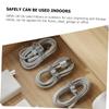 Veemoon 12pcs Reusable Silicone Cable Ties Flexible Wire Organizers for Home Office Outdoor Use Sturdy Multi-purpose Cord Management Straps Black Gray view 4