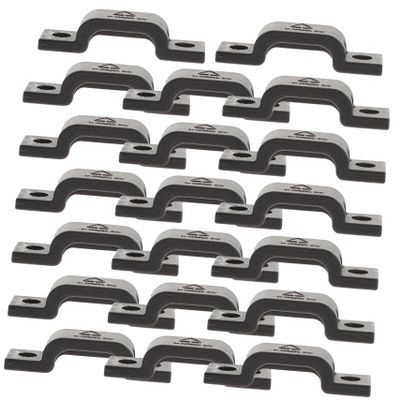 Homoyoyo 20pcs Arch Shaped Nylon Wire Clips for Cable Management Flexible and Durable Cable Clamps for Organizing Usb Ethernet and Extension Cords Black Clips with Spacing