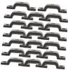 Homoyoyo 20pcs Arch Shaped Nylon Wire Clips for Cable Management Flexible and Durable Cable Clamps for Organizing Usb Ethernet and Extension Cords Black Clips with Spacing view 1