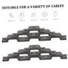 Homoyoyo 20pcs Arch Shaped Nylon Wire Clips for Cable Management Flexible and Durable Cable Clamps for Organizing Usb Ethernet and Extension Cords Black Clips with Spacing view 3
