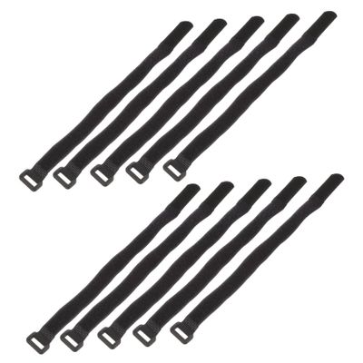 Homoyoyo 12pcs Cable Straps for Cords Tie Straps Hook and Loop Reusable Cable Ties for Wire Management