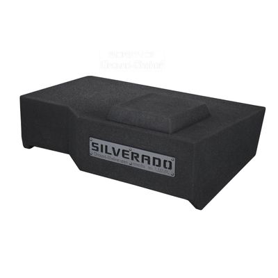 Chevy Silverado Crew-Cab 2014-2018 Truck Single Sub Box Subwoofer Enclosure (10")