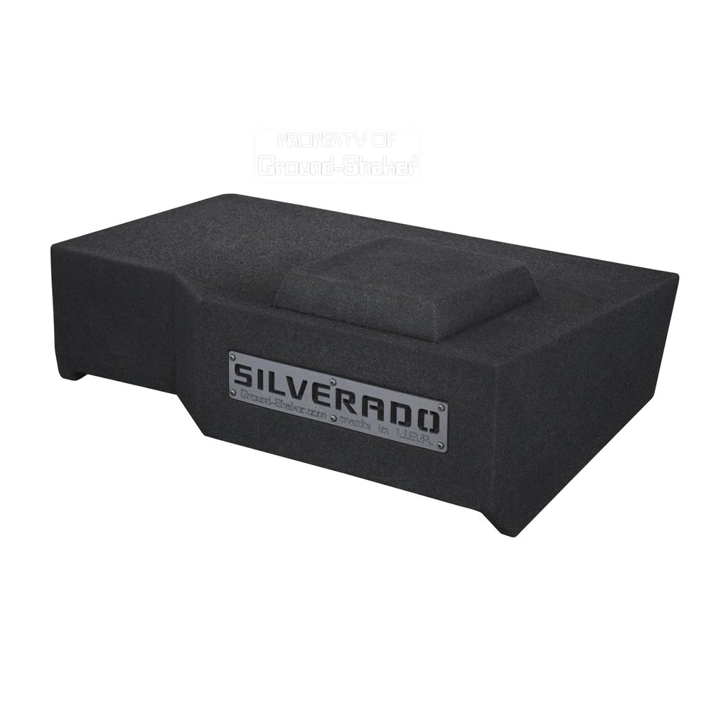Chevy Silverado Crew-Cab 2014-2018 Truck Single Sub Box Subwoofer Enclosure (10")