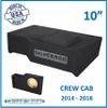 Chevy Silverado Crew-Cab 2014-2018 Truck Single Sub Box Subwoofer Enclosure (10") view 2