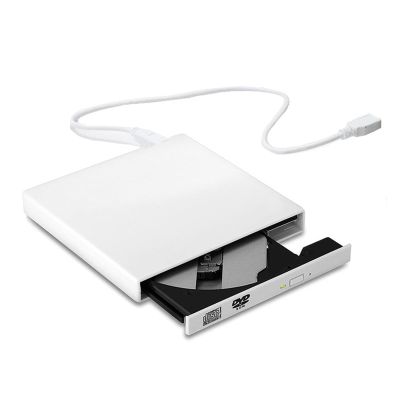 DVD Player External DVD Drive Optical Drive USB 2.0 CD ROM Player CD-RW Burner Writer Reader Recorder Portatil for Laptop Mini dv Player (0 : 0 Color : White)