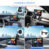podofo Suction Cup Bracket for 6.8/7/9/9.3/10.26 inch Portable Car Stereo Radio, Upgraded Mount Windshield Monitor Suction Cup Bracket for Portable Carplay Screen Android Auto Screen for Car view 4