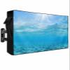 LBCASA Outdoor TV Cover 70 to 75 Inch Weatherproof, Blue Teal Summer Beach 600D Oxford TV Covers with Waterproof Zipper Coastal Nautical Seawater Ocean Outside TV Protector Size 68"W x 42"H x 4.5"D view 1