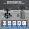 SIRUI 36mm Low Profile Ball Head KS-30, 360 Double Panoramic Aluminium Alloy Tripod Head for Camera, Camcorder, Professional Heavy Duty Ball Head for Tripod, Monopod, Camera Slider, Max Load 20KG view 2