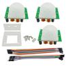 Ferwooh 3PCS HC-SR501 Infrared PIR Motion Sensor Human Body Sensor Module+ 3PCS Exclusive housing + Screwdriver + 20P Cable (10 x Female + 10 Male) view 1