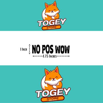 No Pos Wow Decal - No Pos Wow Sticker Decal - Car Window Decal - Tumbler Decal - Laptop Decal - Funny Sticker