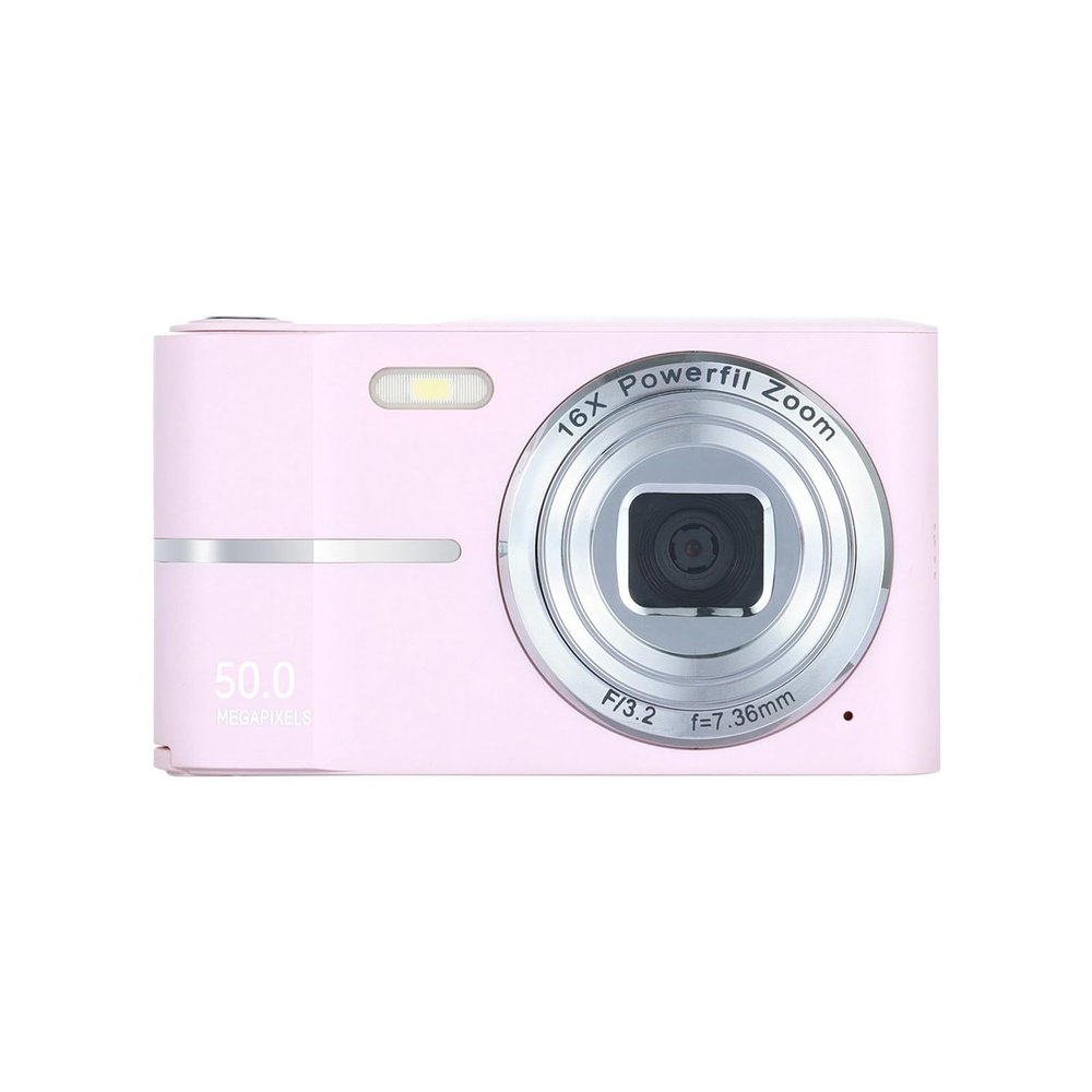 4k Pink Digital Camera Mini Camera for Photography, Vlogging Camera with 4400Megapixels, Anti-Shake, 2.4 Inch LCD Screen, 16x Digital Zoom, Continuous Shooting, Professional Video Camera, Cool Stuff