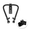 Jkjhbhged New Flexible Dual Arm Hot Shoe Flash Bracket Mount Holder for Macro Shot Camera Accessories, black, 264775 view 4