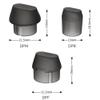 Jkjhbhged 10PCS Dust Cap Shielding Signal Audio Cable Protective Cover for Balance XLR, DPF to XLR, transparent black, 500183357A1 view 2