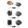 Jkjhbhged 10PCS Dust Cap Shielding Signal Audio Cable Protective Cover for Balance XLR, DPF to XLR, transparent black, 500183357A1 view 3