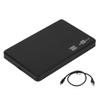 Jkjhbhged 2.5 Inch USB HDD Case Sata to USB 2.0 Hard Drive Disk SATA External Enclosure HDD Hard Drive Box with USB Cable, black, 292303 view 1
