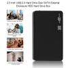 Jkjhbhged 2.5 Inch USB HDD Case Sata to USB 2.0 Hard Drive Disk SATA External Enclosure HDD Hard Drive Box with USB Cable, black, 292303 view 4
