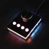 Kqcibz 1 Set USB Knob Custom Keyboard for Mini Macro Keyboard Volume Controller (Small White Button), Black, 500320600A1 view 2