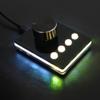 Kqcibz 1 Set USB Knob Custom Keyboard for Mini Macro Keyboard Volume Controller (Small White Button), Black, 500320600A1 view 3