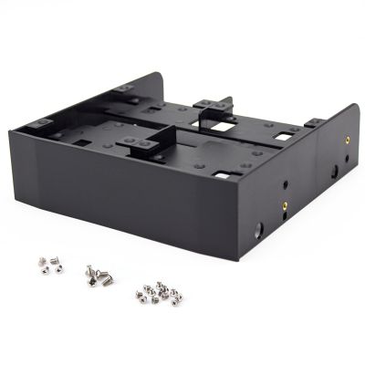 5.25 to 3.5 Inch Bay Adapter Bracket SSD HDD Mounting Kit for PC Drive Bay Conversion 2.5 3.5 Inch Hard Drive Installation with Screws