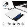 DVD Player Portable USB 3.0 DVD-ROM Optical Drive External Slim CD ROM Disk Reader Desktop PC Laptop Tablet Promotion DVD Player Mini dv Player (0 : 0 Color : NO.2) view 3