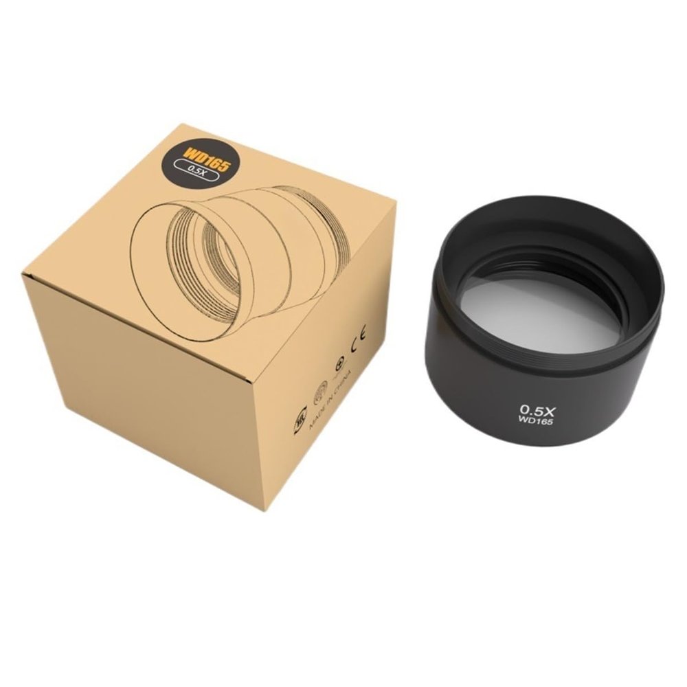 JOEBO Microscope Kit 0.48X/0.5X/0.7X Barlow Auxiliary Lens Stereo Binocular Trinocular Zoom Microscope Camera Microscope Lens Adapters (Color : 0.5X)