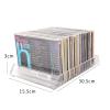 AEYSD-456 Vinyl Record Storage Fashion Simple Design Acrylic Transparent Crystal Sense Multi-Grid Desktop CD Box Disc Storage Box CD Display Rack Record Crate view 2