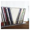 AEYSD-456 Vinyl Record Storage Fashion Simple Design Acrylic Transparent Crystal Sense Multi-Grid Desktop CD Box Disc Storage Box CD Display Rack Record Crate view 4