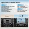 10.2 Inch Car Radio Stereo Upgrade Replacement for Jeep Wrangler JK Compass Grand Cherokee Dodge Ram with Wireless CarPlay/Android Auto/Touch Screen/Android13/GPS Navigation/HD Backup Camera view 2