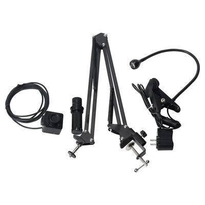 Joebo Microscope Kit 5MP USB Microscope Camera HY-500B Foldable Digital Industrial Camera with 150X C-Mount Lens Microscope Lens Adapters (Color : Full Kit)