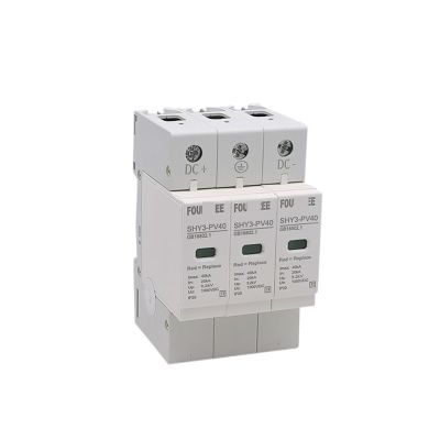 EQBVZZRD Arrester Device 1PCS 3P DC Solar Surge Protector SPD 500V 600V 800V 1000V Outdoor Power Arrester Lightning Protection Device 10-20/20-40/30-60KA (Color : DC 600V, Size : 10-20KA)