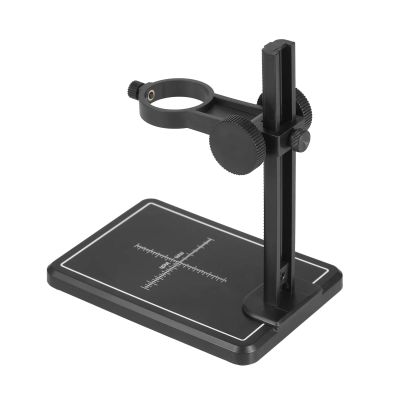 Digital Microscope Stand Magnifier Camera Up Down Adjustable Stand Holder Universal Support Bracket Large Base with Scales (D 5.51 * 3.94 * 0.39in)