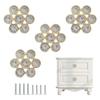 Sutfmwe Crystal Drawer Knobs, Rhinestone Cabinet Knobs, Crystal Rhinestone Decorative Dresser Knobs, Funky Furniture Hardware Single Hole Gold Pull Handle Knobs 4PCS view 1
