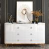 Sutfmwe Crystal Drawer Knobs, Rhinestone Cabinet Knobs, Crystal Rhinestone Decorative Dresser Knobs, Funky Furniture Hardware Single Hole Gold Pull Handle Knobs 4PCS view 4