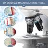 SWIFT SW380B Compound Binocular Microscope 40X-2500X, with 5MP USB Camera,Microscope Lens Adapter and 100 PCS Slide Kit view 3