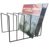 AEYSD-456 Vinyl Record Storage Vinyl Record Storage Holder Stand  Vinyl Coated Metal Wire Rack Holds up to 50 Album Lps Record Crate view 3